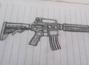 生死狙击玩家手绘-M4A1