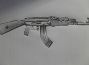 生死狙击玩家手绘-AK47-纪念版