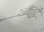 生死狙击玩家手绘-M98B狙击枪