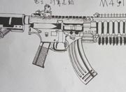 生死狙击玩家手绘-M4A1狼牙