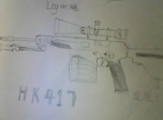生死狙击玩家手绘-HK417