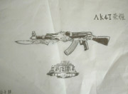 生死狙击玩家手绘-AK47荣耀