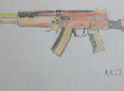 生死狙击玩家手绘-AK12悟空