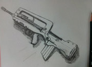 生死狙击玩家手绘-FAMAS