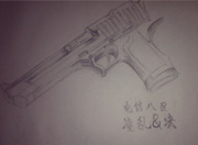 生死狙击玩家手绘-沙漠之鹰