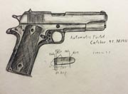生死狙击玩家手绘-colt.45手枪