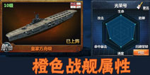 战舰帝国橙色战舰属性一览 橙色战舰哪个好