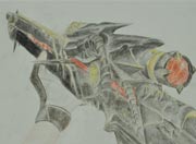 生死狙击玩家手绘-炎魔彩铅手绘