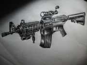生死狙击玩家手绘-SG551