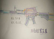 生死狙击玩家手绘-完美m4a1冥王星