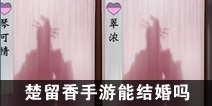 一梦江湖一梦江湖手游能结婚吗