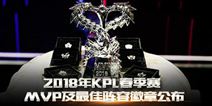 2018年KPL春季赛常规赛MVP奖杯以及最佳阵容徽章公布