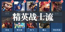 王者荣耀王者模拟战 精英战士阵容 刺客射手阵容杀手