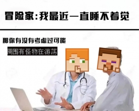 【趣图】在方块世界睡个好觉的秘诀就是......