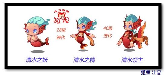 洛克王国清水之妖进化图