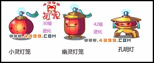 洛克王国小灵灯笼进化图
