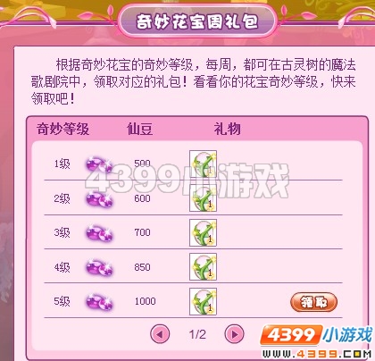 小花仙奇妙花宝周礼包5月6日