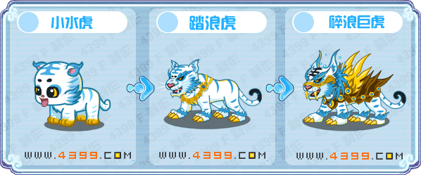 卡布西游小水虎_踏浪虎_碎浪巨虎