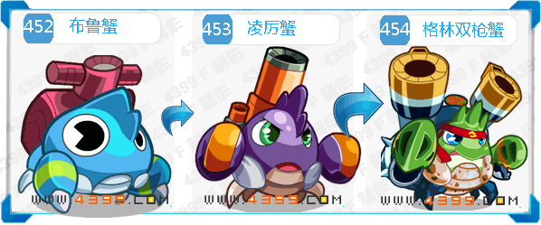 奥拉星格林双枪蟹