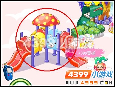 奥比岛欢乐小熊滑滑梯