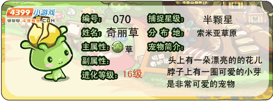 洛克王国奇丽草