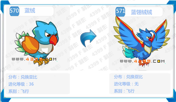 奥拉星蓝翎绒绒