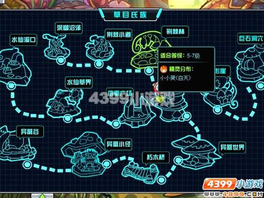 赛尔号2草目氏族精灵分布