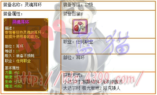 龙斗士紫装灵魂耳环