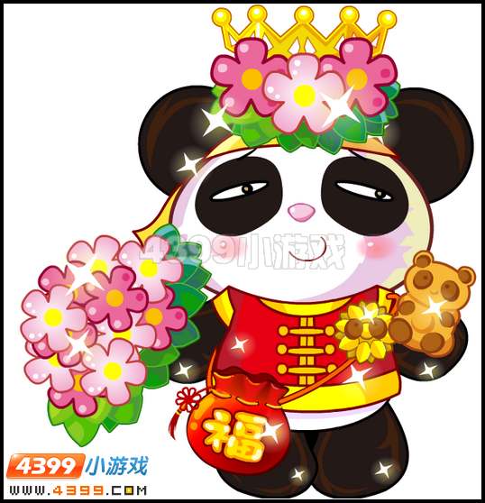奥比岛派派福可爱熊猫装怎么得