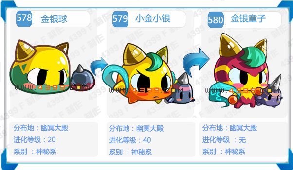 奥拉星金银童子