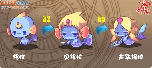 洛克王国锡拉进化图