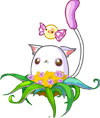 奥比岛可爱猫咪花