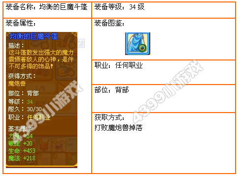 4399龙斗士均衡的巨魔斗篷
