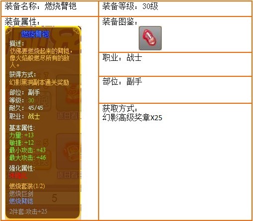 龙斗士燃烧臂铠