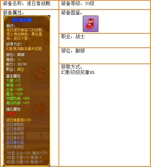 龙斗士逐日者战靴