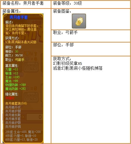龙斗士奔月者手套
