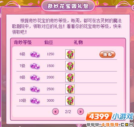 小花仙奇妙花宝周礼包9月30日