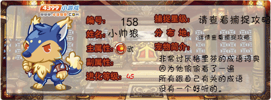 洛克王国小帅狼