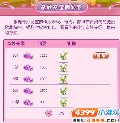 小花仙奇妙花宝周礼包11月4日
