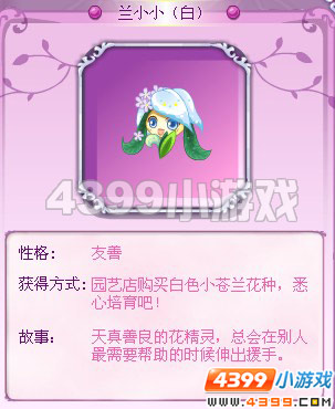 小花仙兰小小（白）花精灵