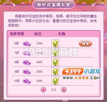 小花仙奇妙花宝周礼包12月2日