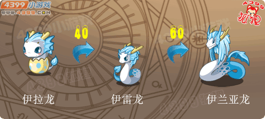 洛克王国伊拉龙进化图