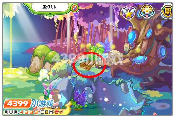 奥比岛柴火在哪里