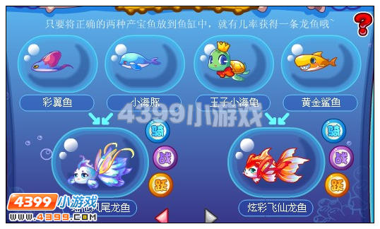 奥比岛瑶池凤尾龙鱼怎么得