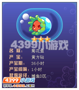 奥比岛菊花鱼在哪得