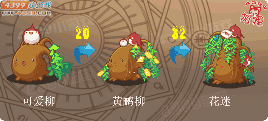 洛克王国可爱柳进化图