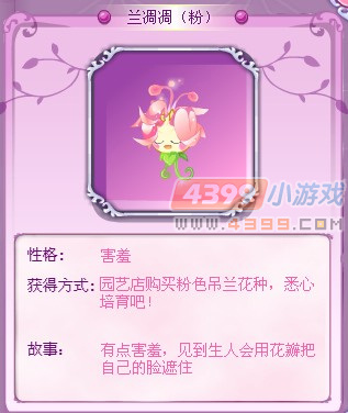 小花仙兰凋凋（粉）花精灵