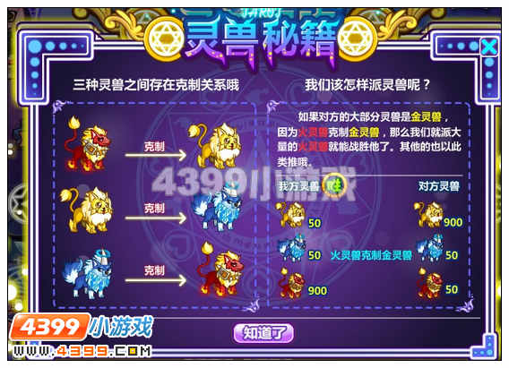 奥比岛灵兽相克是什么