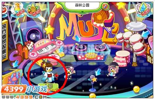 奥比岛怎样获得优美音符小坐凳