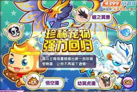 龙斗士珍稀宠物 强力回归
